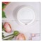 Dart Solo Traveler Sip Through Lids for ThermoGuard 12 oz to 24 oz Hot Cups - White (1200/Carton)
